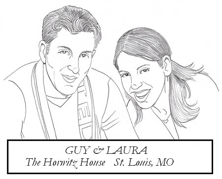Guy & Laura pencil sketch